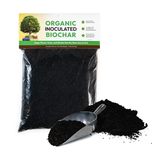Organic Inoculated Biochar 128oz pouch