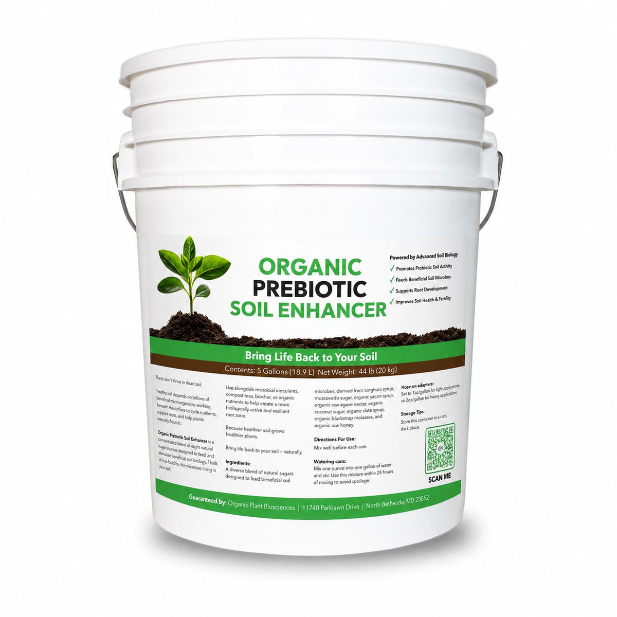 Organic Prebiotic Soil Enhancer - 5G